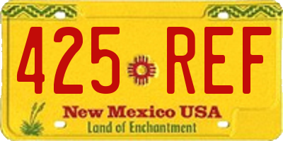 NM license plate 425REF