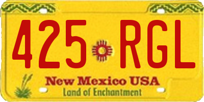 NM license plate 425RGL