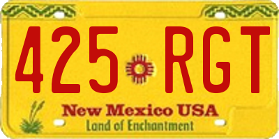 NM license plate 425RGT