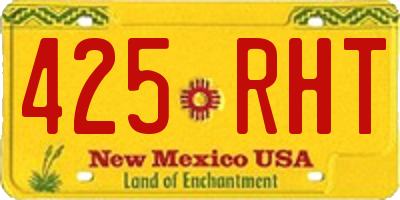 NM license plate 425RHT