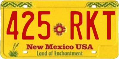 NM license plate 425RKT