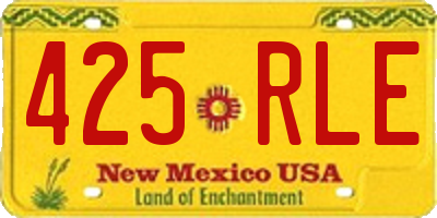 NM license plate 425RLE