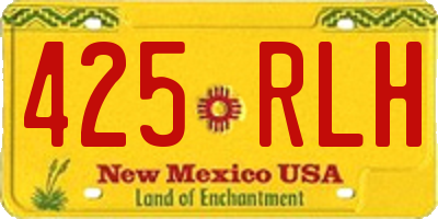 NM license plate 425RLH