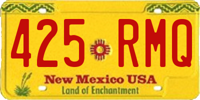 NM license plate 425RMQ