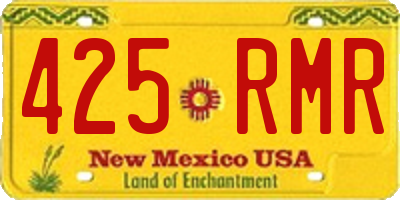 NM license plate 425RMR