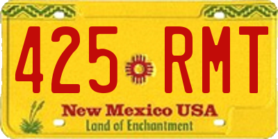 NM license plate 425RMT
