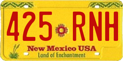 NM license plate 425RNH