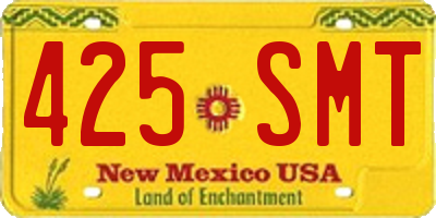 NM license plate 425SMT