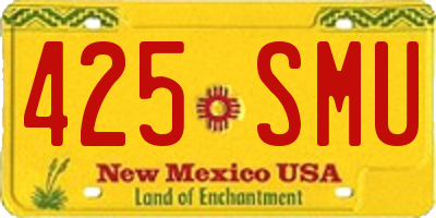 NM license plate 425SMU