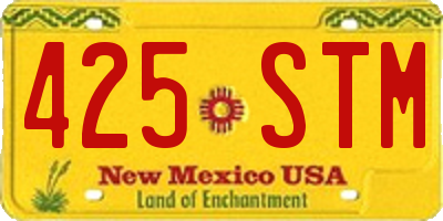 NM license plate 425STM