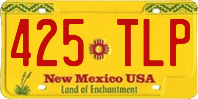 NM license plate 425TLP