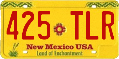 NM license plate 425TLR
