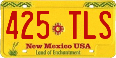 NM license plate 425TLS