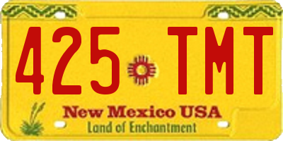 NM license plate 425TMT