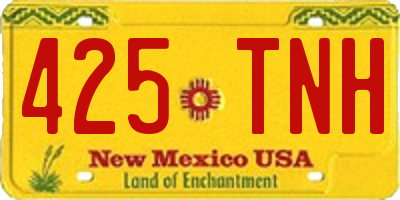 NM license plate 425TNH