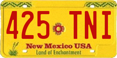 NM license plate 425TNI