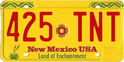 NM license plate 425TNT