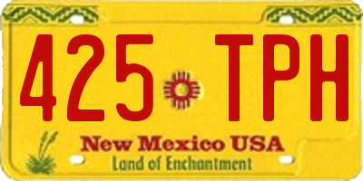 NM license plate 425TPH