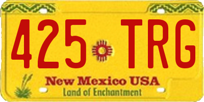 NM license plate 425TRG
