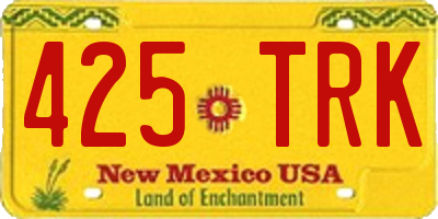 NM license plate 425TRK