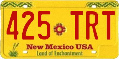 NM license plate 425TRT