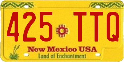 NM license plate 425TTQ