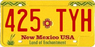 NM license plate 425TYH