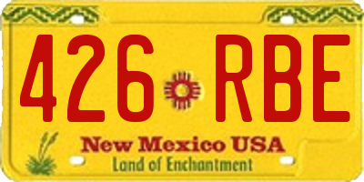 NM license plate 426RBE