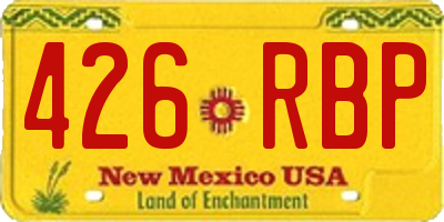 NM license plate 426RBP