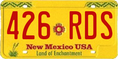 NM license plate 426RDS