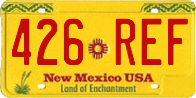 NM license plate 426REF