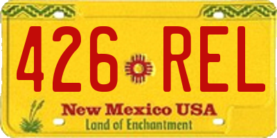 NM license plate 426REL