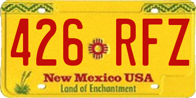 NM license plate 426RFZ