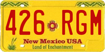 NM license plate 426RGM