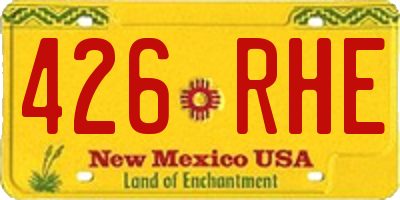NM license plate 426RHE