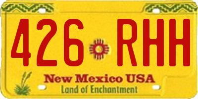 NM license plate 426RHH
