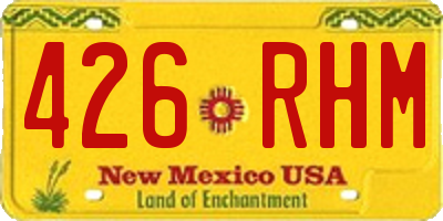 NM license plate 426RHM