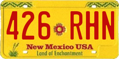 NM license plate 426RHN