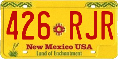NM license plate 426RJR