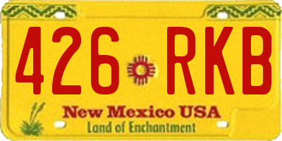 NM license plate 426RKB