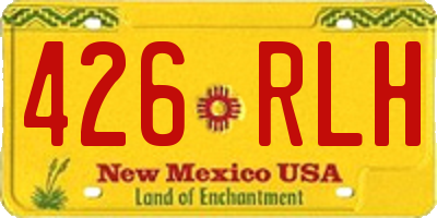 NM license plate 426RLH