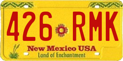 NM license plate 426RMK