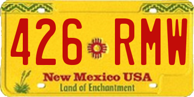 NM license plate 426RMW