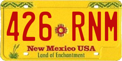 NM license plate 426RNM