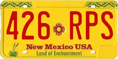NM license plate 426RPS