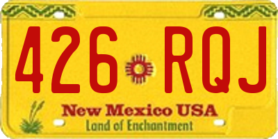 NM license plate 426RQJ