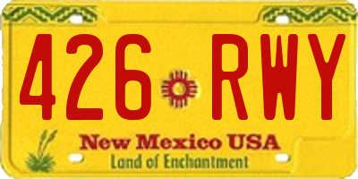 NM license plate 426RWY