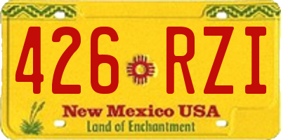 NM license plate 426RZI