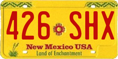 NM license plate 426SHX