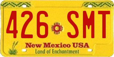NM license plate 426SMT